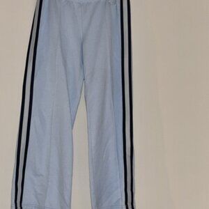 Vintage Mossimo Light Blue Track Pants Y2K Athleisure Side Stripe Medium
